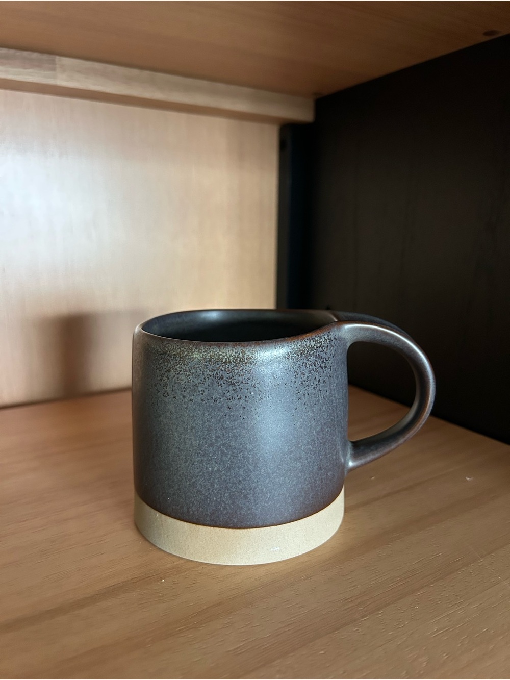 Hearth & Hand Brown and Cream Matte Stoneware Mug